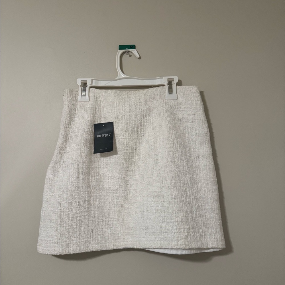 Ivory Tweed White Skirt - Picture 5 of 6